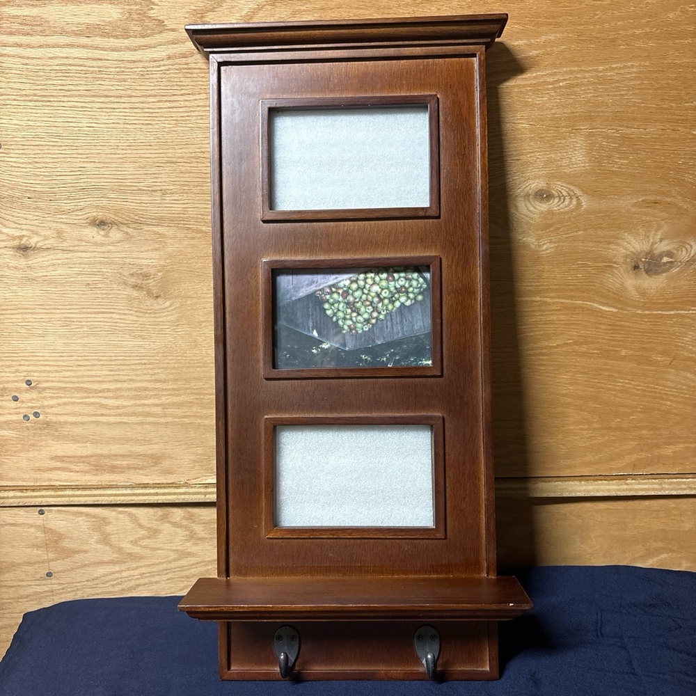 Picture frame with hooks